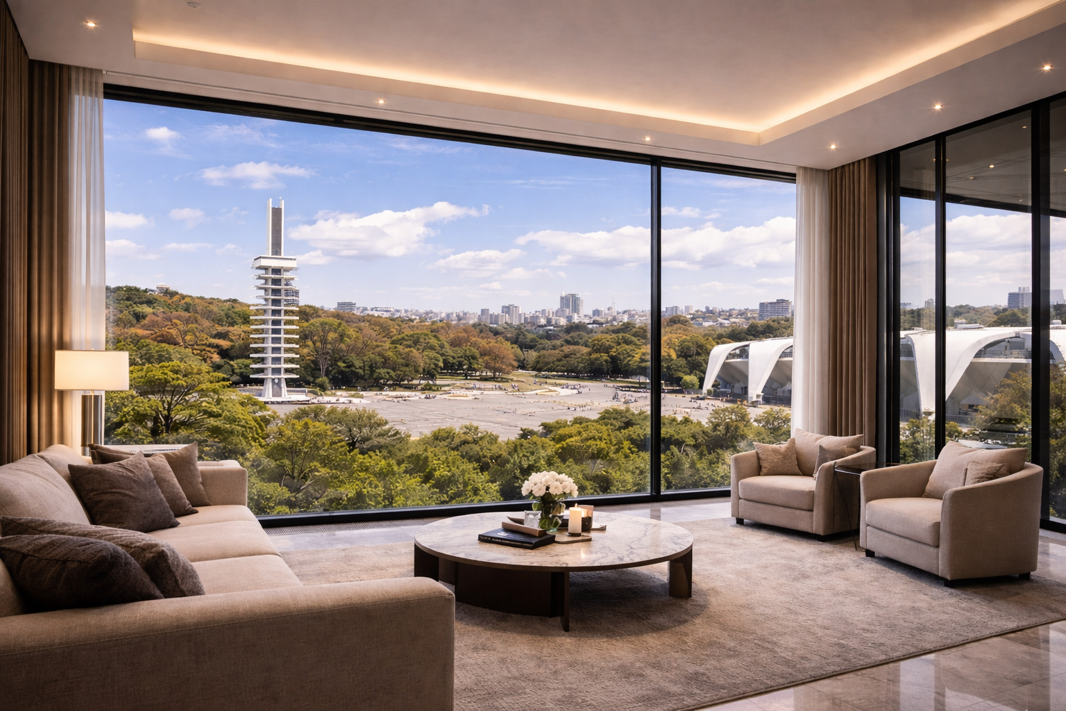 カーテンウォール 内観